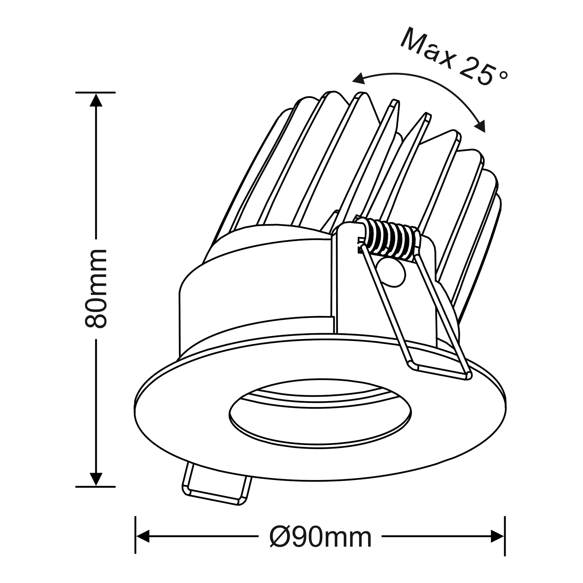 Boro 15 Recessed Ceiling Luminaires Dlux Round Recess Ceiling